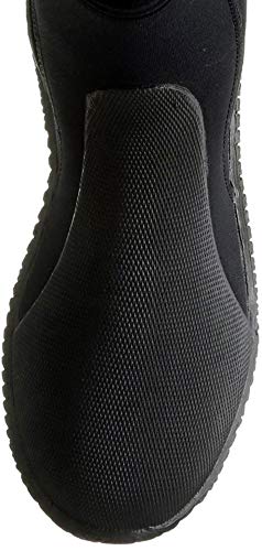 Cressi Isla Botas de Buceo con Suela y Cremallera, 3mm, Unisex Adulto, Negro (Black/Black), S