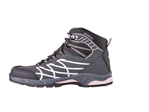 Crivit Zapatillas de trekking para niña, para actividades al aire libre, deporte, tiempo libre, a prueba de espera, color Gris, talla 35.5 EU