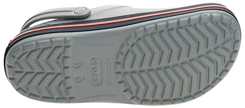 Crocs Crocband, Zuecos Unisex Adulto, Gris (Light Grey/Navy), 41/42 EU