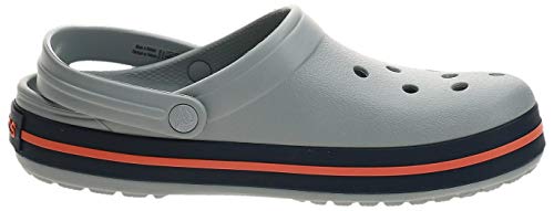 Crocs Crocband, Zuecos Unisex Adulto, Gris (Light Grey/Navy), 41/42 EU