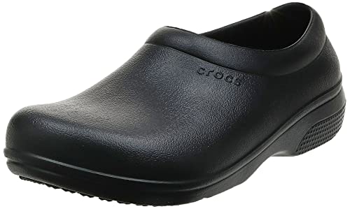 Crocs On The Clock Work Slipon Unisex Adulta Chanclas, Negro (Black), 43/44 EU