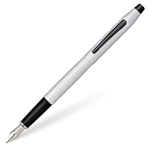 Cross Classic Century Brushed Chrome Fountain Pen with Medium Nib