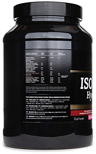 Crown Sport Nutrition ISO Whey Hydrolyzed Optipep 90, Proteína de Suero de Leche, Suplemento para Deportistas, Sabor de Fresa - 918 g