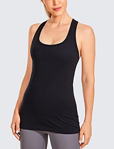 CRZ YOGA - Camiseta Espalda Nadadora Deportiva Mujer sin Mangas Negro 44