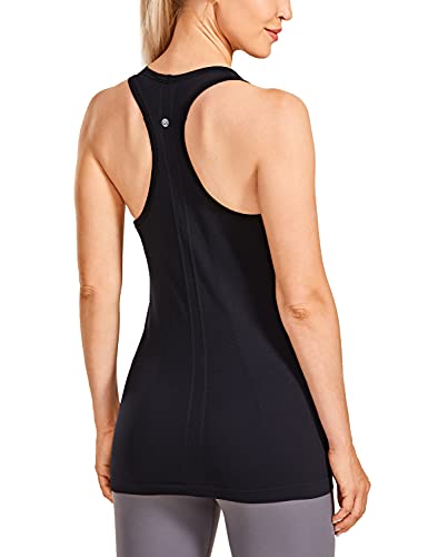 CRZ YOGA - Camiseta Espalda Nadadora Deportiva Mujer sin Mangas Negro 44