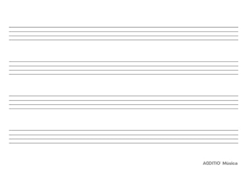 Cuaderno de música Ukelele 4 tetragramas 4mm + diagrama y vademécum de acordes- marrón