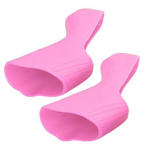 Cubierta de Palanca de Freno de Cambio de Bicicleta, Cubierta de Palanca de Freno, Cubierta de Palanca de Cambio de Bicicleta de 3 Colores 11cm 51g Dureza elástica para(Pink)