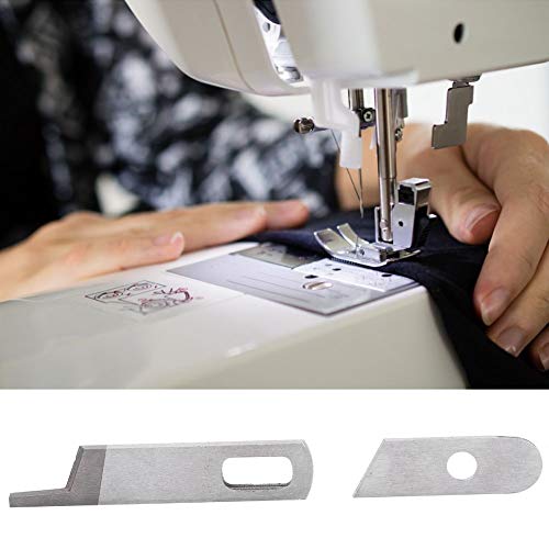 Cuchillo Overlock, Hoja de Metal para máquina de Coser, Hojas Superior e Inferior para BABYLOCK SERGER MODELS-BL202BL302BL400 para Singer Overlocker