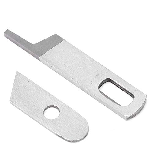 Cuchillo Overlock, Hoja de Metal para máquina de Coser, Hojas Superior e Inferior para BABYLOCK SERGER MODELS-BL202BL302BL400 para Singer Overlocker