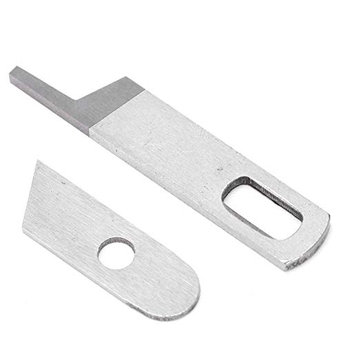 Cuchillos superiores e inferiores Cuchilla para máquina de coser Remalladora doméstica multifuncional Juego de cuchillos superior e inferior Ajuste para máquina Babylock Remalladora