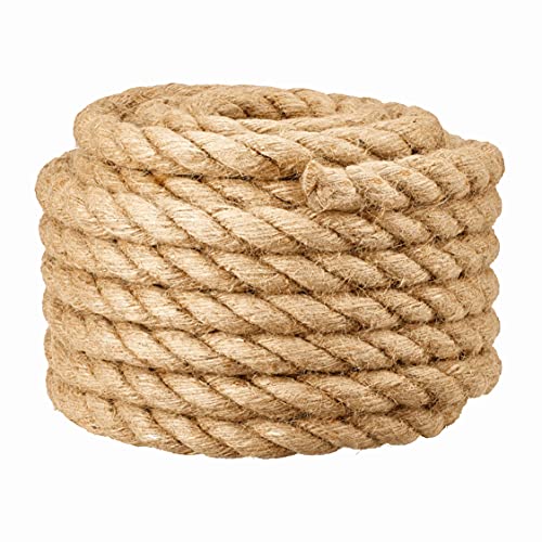 Cuerda de barrera de 16MM para barandilla de escalera/barandilla de balcón, hilo industrial para tira y afloja, columpios, barcos, elevación y escalada, suspensión de cama/sofá, 16MM*10M, beige