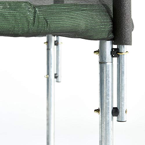 CZON SPORTS - Cama elástica cerrada con red de seguridad, 2,5 m (verde)