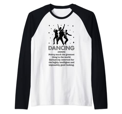 Dancing Sustantivo Definición Danza Danza Diccionario Regalos Camiseta Manga Raglan