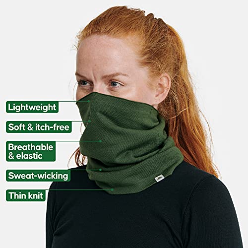 DANISH ENDURANCE Merino Neck Gaiter One Size Green 1-pack