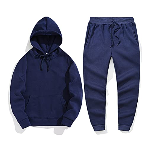 Dasongff - Chándal para hombre, chándal deportivo para fitness, sudadera, ropa de calle, tracksuit con capucha, pantalones deportivos, ropa deportiva con capucha, ajuste cómodo, chándal, modelo