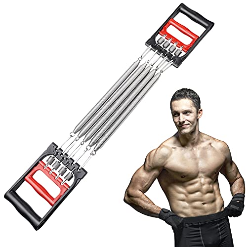 DBREAKS Extensores de Pecho para Fitness, Músculo Extensor Ajustable, Ejercitador Tensores Musculacion, Extensor para Musculació, con 5 Bandas Removibles de Resistencia, para Entrenamiento y Físico