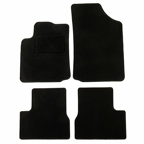 DBS Alfombrillas de Coche - A Medida - Alfombrillas para Coche - 4 uds. - Moqueta en Negro 600 g/m² - Modelo One - 1765686