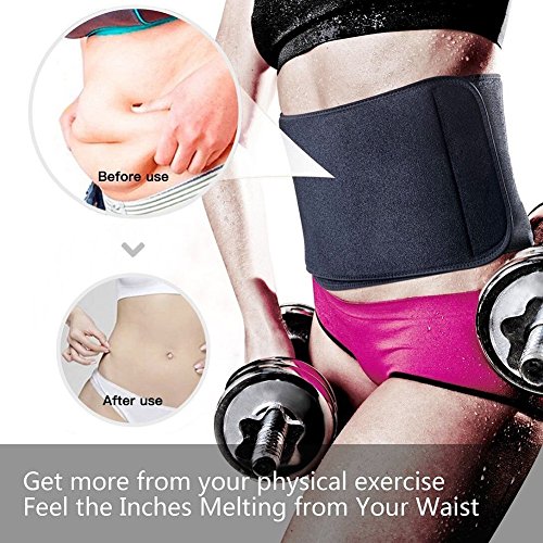 Dekool Cinturón ajustable universal compatible con todos los tamaños para hombre y mujer, corsé para entrenar, promover la pérdida de peso quemado grasa hace sudar