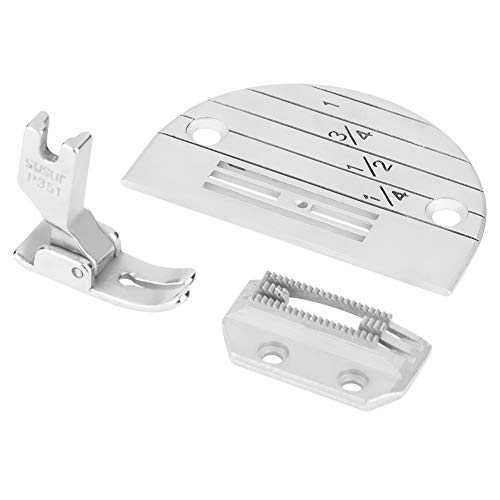 Delaman 3pcs Placa de la Aguja de Coser Kit de Prensatelas, Accesorios para Máquinas de Coser Industriales