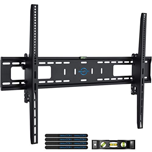 deleyCON Soporte de Pared Universal para TV 60"-100" Pulgadas (152-254cm) Inclinable 75Kg & VESA 900x600 Plasma LCD LED OLED TFT Curved