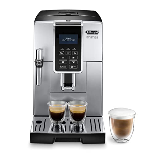 De'Longhi DINAMICA ECAM 350.35.SB, 1450 W, 2 Cups, Acero Inoxidable, Negro/Plata