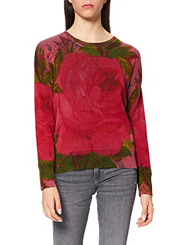 Desigual Jers_Granada Sudadera, Rojo, L para Mujer