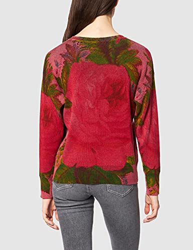 Desigual Jers_Granada Sudadera, Rojo, L para Mujer