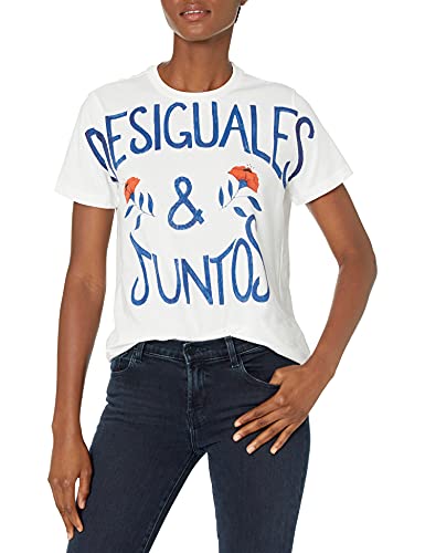 Desigual TS Juntos Camiseta, Blanco, M para Mujer