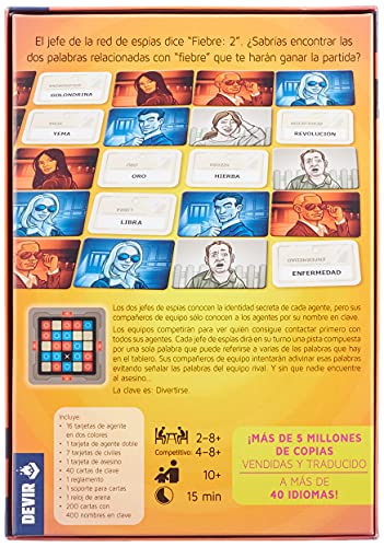 Devir- Código Secreto Juego de Mesa, Multicolor, única (BGCOSE)