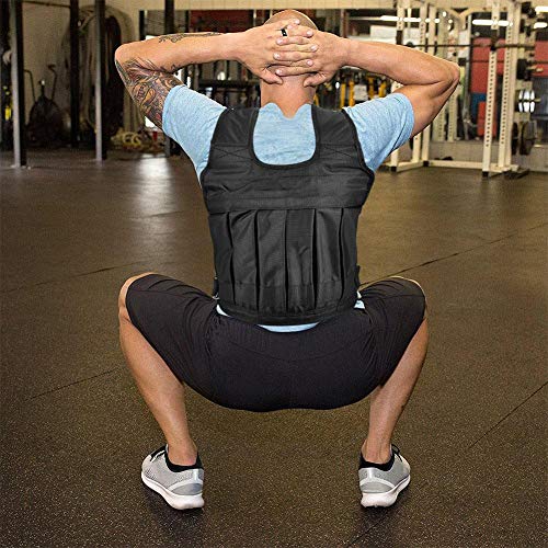 DEWIN Chaleco con Peso,Chaleco de Entrenamiento con Pesas Chaleco con Peso Ajustable Correr Entrenamiento en Gimnasio Chaquetas para Correr Ejercicio