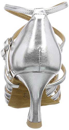 Diamant Damen Latein Tanzschuhe 108-087-013, Zapatos de Danza Moderna/Jazz Niños, Plata, 33 1/3 EU