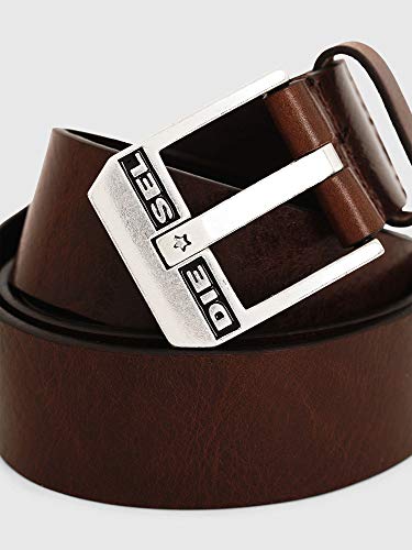 Diesel BLUESTAR, Cinturón para Hombre, Marrón (Chestnut/Argento America H5900/Pr227), 95