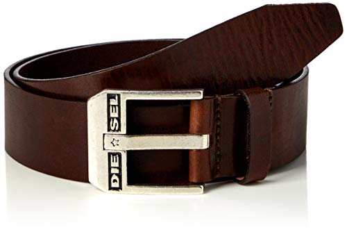 Diesel BLUESTAR, Cinturón para Hombre, Marrón (Chestnut/Argento America H5900/Pr227), 95