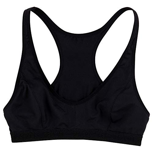 DIM Sujetador deportivo de niña de microfibra Negro Talla 12