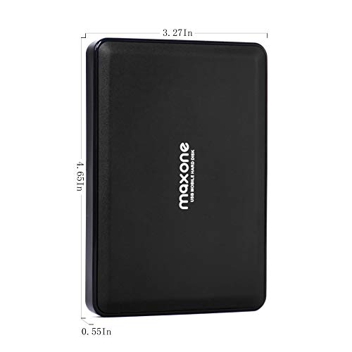 Disco Duro Externo Portátil 320GB - 2.5" USB 3.0 HDD Memoria Externa para PC, MacBook, Xbox One, PS4, Smart TV, Chromebook, Wii U(Black)