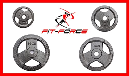 Discos de Pesas con Orificio de 28mm 1.25 kgs x 4 Unidades Total 10kgs