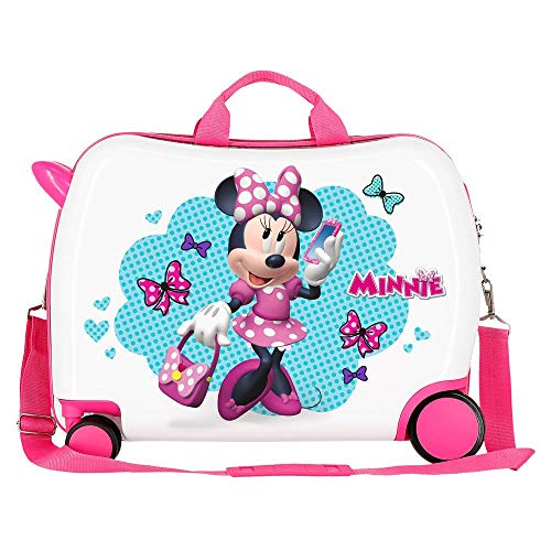 Disney Minnie Good Mood Maleta Infantil Multicolor 50x38x20 cms Rígida ABS Cierre combinación 34L 2,1Kgs 4 Ruedas Equipaje de Mano