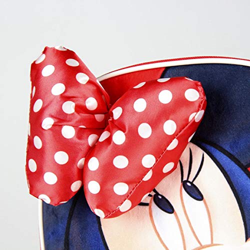 Disney Minnie Mouse Mochila para Niñas, Bolso Escolar, Mochila Guarderia, Equipaje Bolsa de Viaje Infantil, Diseño 3D, Regalo para Niñas!