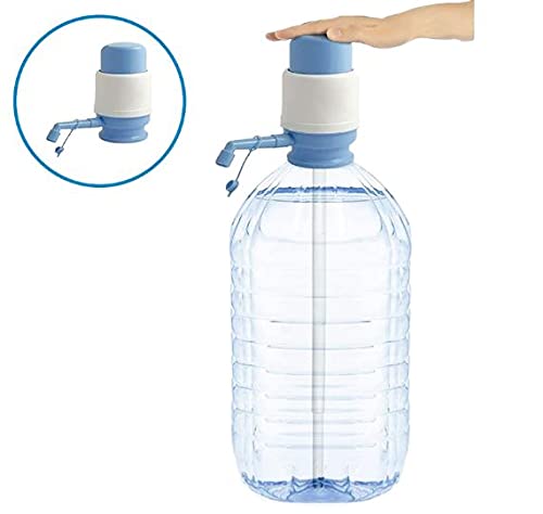 Dispensador de agua Universal Manual para Garrafas/Botellones/Barriles Compatible con Garrafas de 2L/5L/6L/8L/10L/12L, dispensador de agua embotellada, Bomba portátil de presión de la mano,