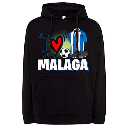 Diver Bebé Sudadera para Enamorado de su Equipo de fútbol de Málaga - Negro, XL