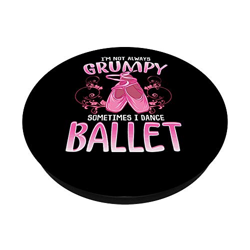 Divertida cita de baile de ballet para mujeres y niñas bailarinas PopSockets PopGrip Intercambiable