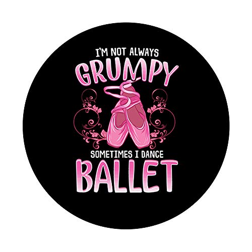 Divertida cita de baile de ballet para mujeres y niñas bailarinas PopSockets PopGrip Intercambiable