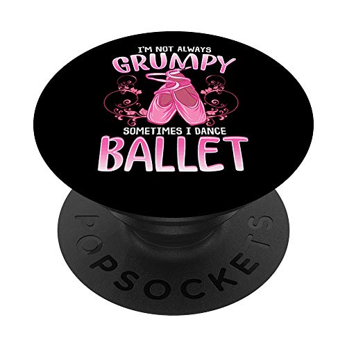 Divertida cita de baile de ballet para mujeres y niñas bailarinas PopSockets PopGrip Intercambiable