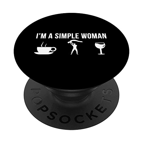 Divertido Acrobático Gimnasia Gimnasia Turner Simple Woman PopSockets PopGrip Intercambiable