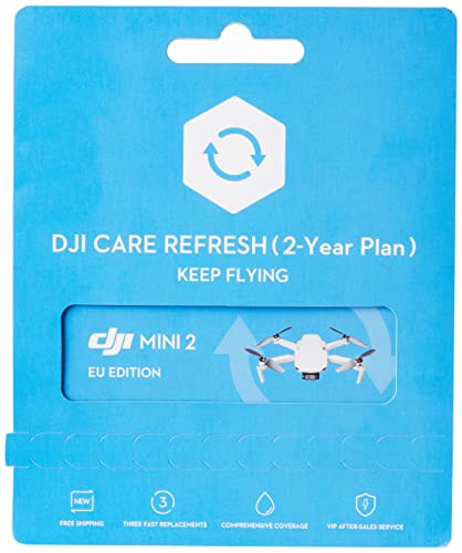 DJI Mini 2 Care Refresh Servicio post-venta, hasta Tres Sustituciones en 2 Años, Asistencia Rápida, Cobertura de Accidentes y Daños por Agua, Activado dentro 48 horas