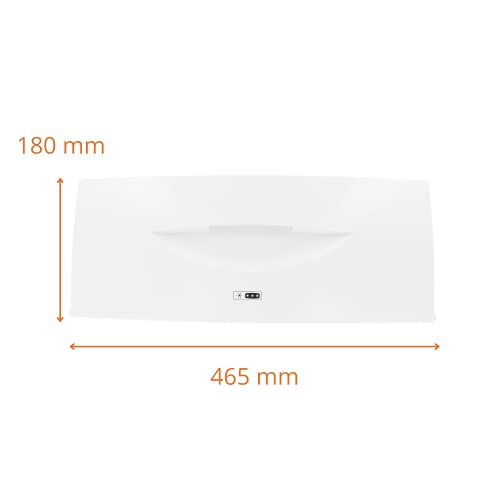 DL-pro Tapa para congelador Bauknecht, Whirlpool, Ignis, Ikea, como 481241619514, puerta de congelador, puerta de congelador