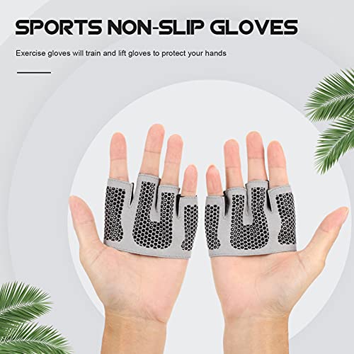 DOITOOL 2 Piezas de Guantes de Entrenamiento de Agarre para Mujeres Guantes de Gimnasio con Relleno Antideslizantes para Levantamiento de Pesas Kettlebell Guantes de Gimnasia de Yoga