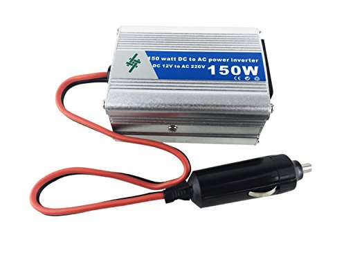 DollaTek 150W Inversor DC 12V a AC 220V Fuente de Alimentación Adaptador/Cargador para el Auto para Notebook, iPad, Smartphones, iPhone, Camping, Cámara Digital, Productos Electrónicos