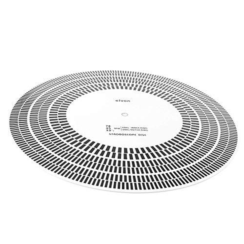 DollaTek LP Disco de Vinilo Placa giratoria Fono Tacómetro Calibración Estroboscópico Disco Estroboscopio Mat 33.3 45 78 RPM