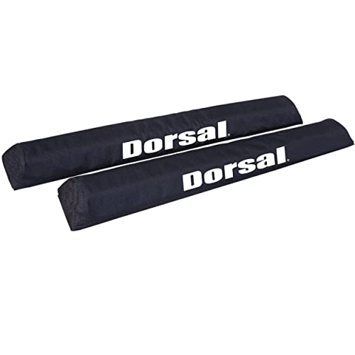 DORSAL Aero Crossbar Roof Rack Pads for Factory Narrow Car Surfboard Kayak SUP Snowboard Racks Long [Pair]